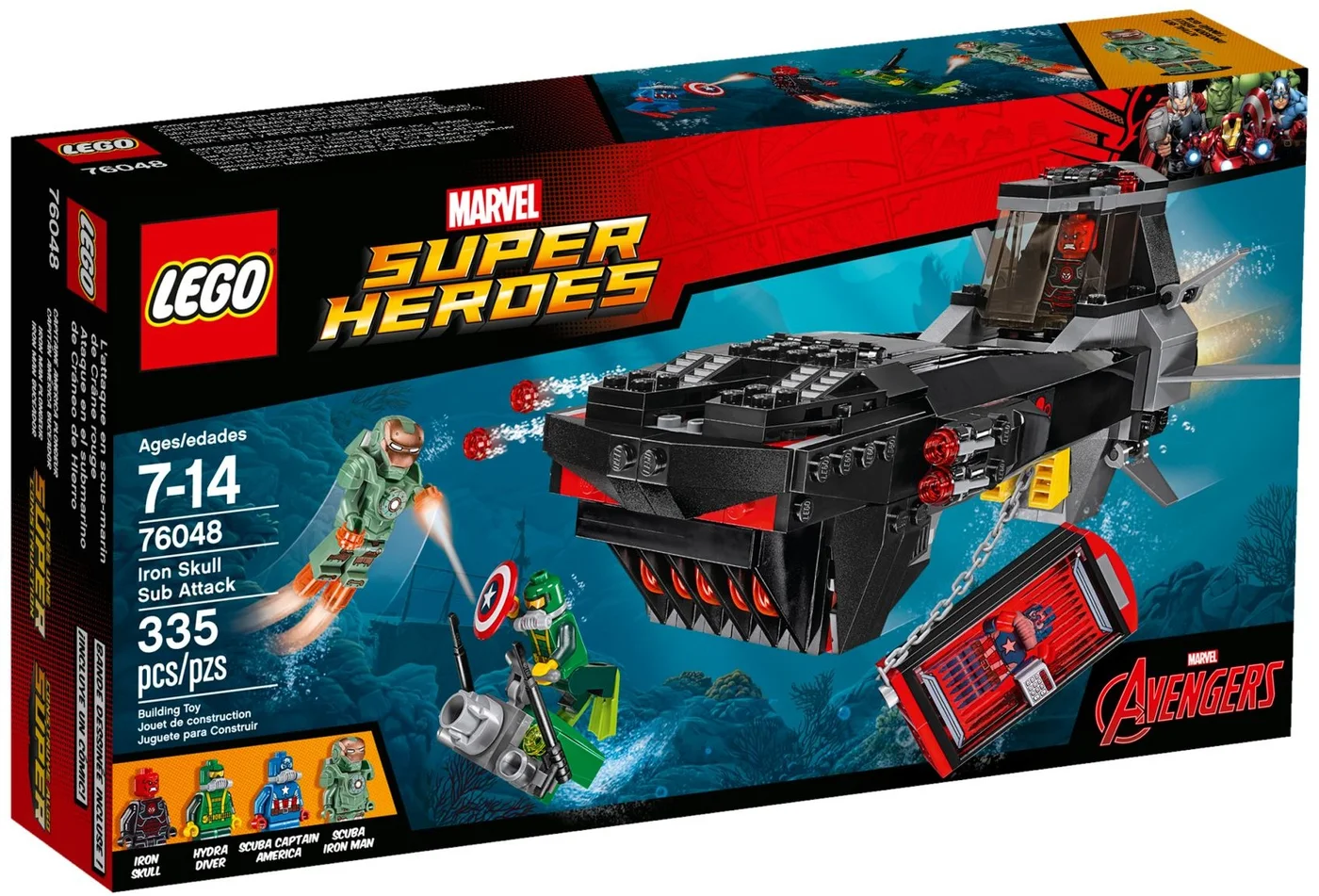LEGO® Marvel Super Heroes 76048 L’attacco del sottomarino di Iron Skull - vue 2