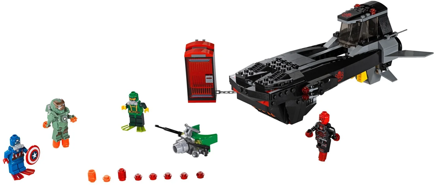 LEGO® Marvel Super Heroes 76048 L’attacco del sottomarino di Iron Skull - vue 4