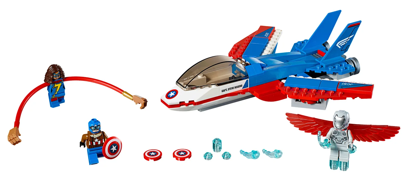 LEGO® Marvel Super Heroes 76076 L’inseguimento sul jet di Captain America - vue 5