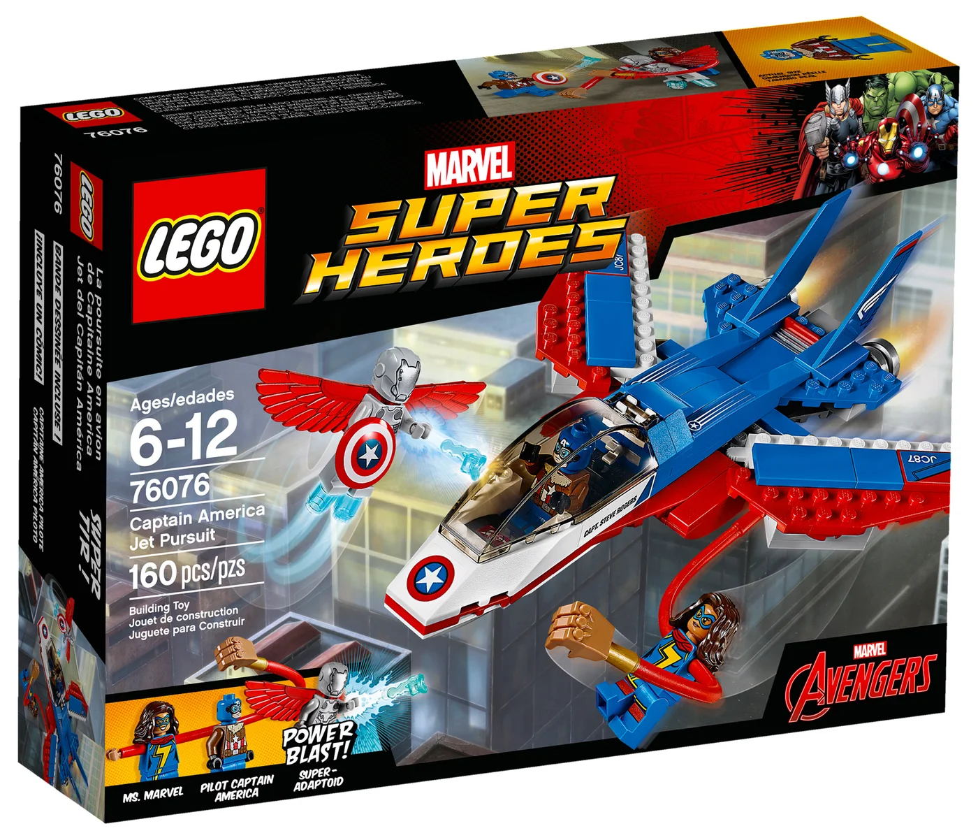 LEGO® Marvel Super Heroes 76076 L’inseguimento sul jet di Captain America - vue 8