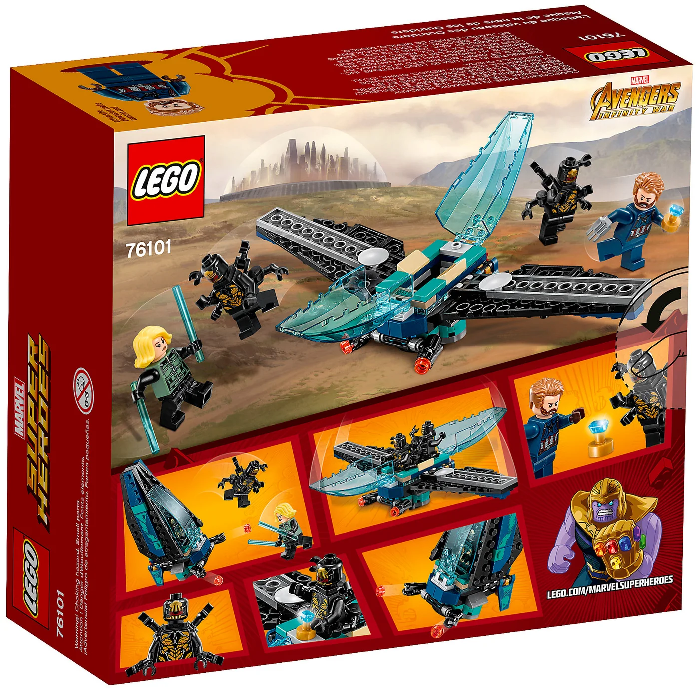 LEGO® Marvel Super Heroes 76101 Attacco dell’Outrider Dropship - vue 2