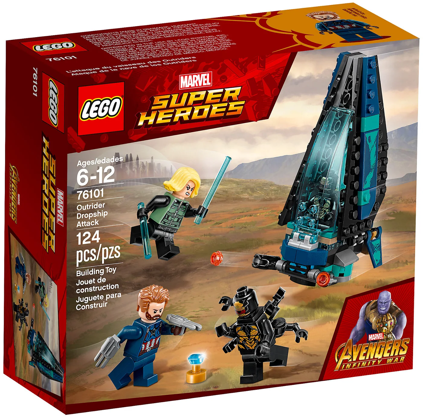 LEGO® Marvel Super Heroes 76101 Attacco dell’Outrider Dropship - vue 6