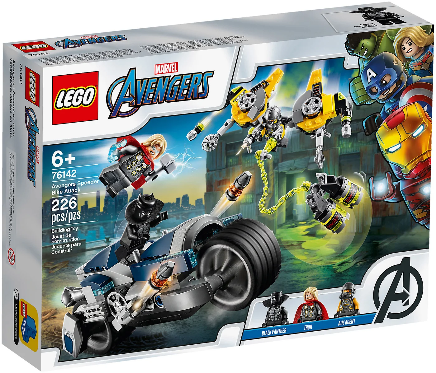 LEGO® Marvel Super Heroes 76142 Attacco della Speeder Bike degli Avengers - vue 2