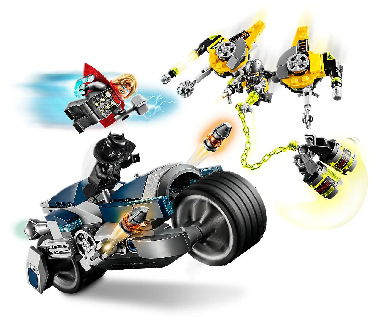 LEGO® Marvel Super Heroes 76142 Attacco della Speeder Bike degli Avengers - vue 3