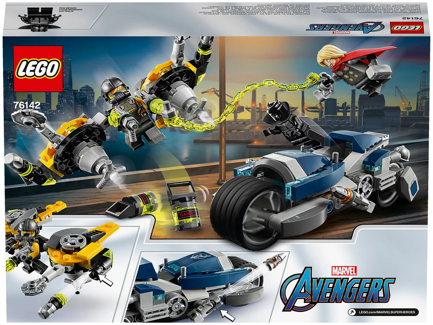 LEGO® Marvel Super Heroes 76142 Attacco della Speeder Bike degli Avengers - vue 5