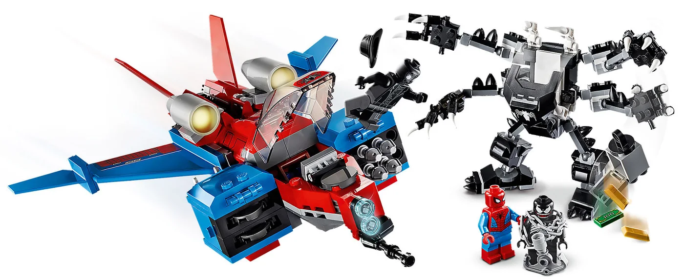 LEGO® Marvel Super Heroes 76150 Spiderjet contro il mech di Venom - vue 4