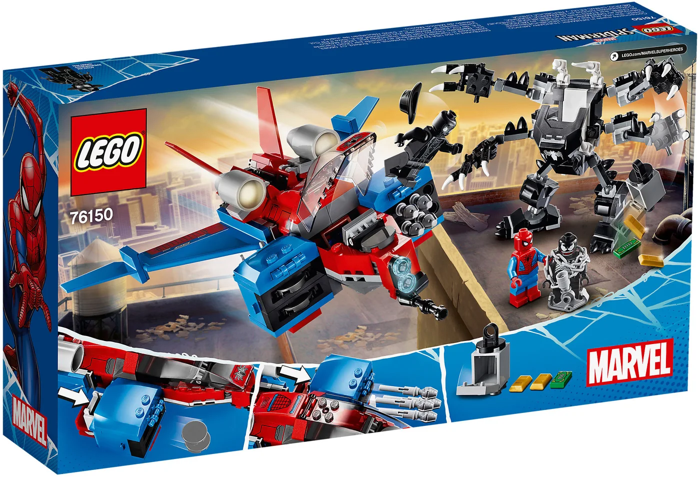 LEGO® Marvel Super Heroes 76150 Spiderjet contro il mech di Venom - vue 5
