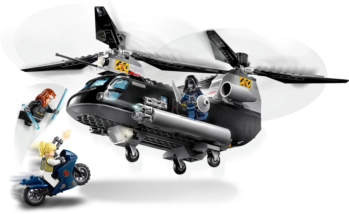 LEGO® Marvel Super Heroes 76162 L’inseguimento in elicottero di Black Widow - vue 3