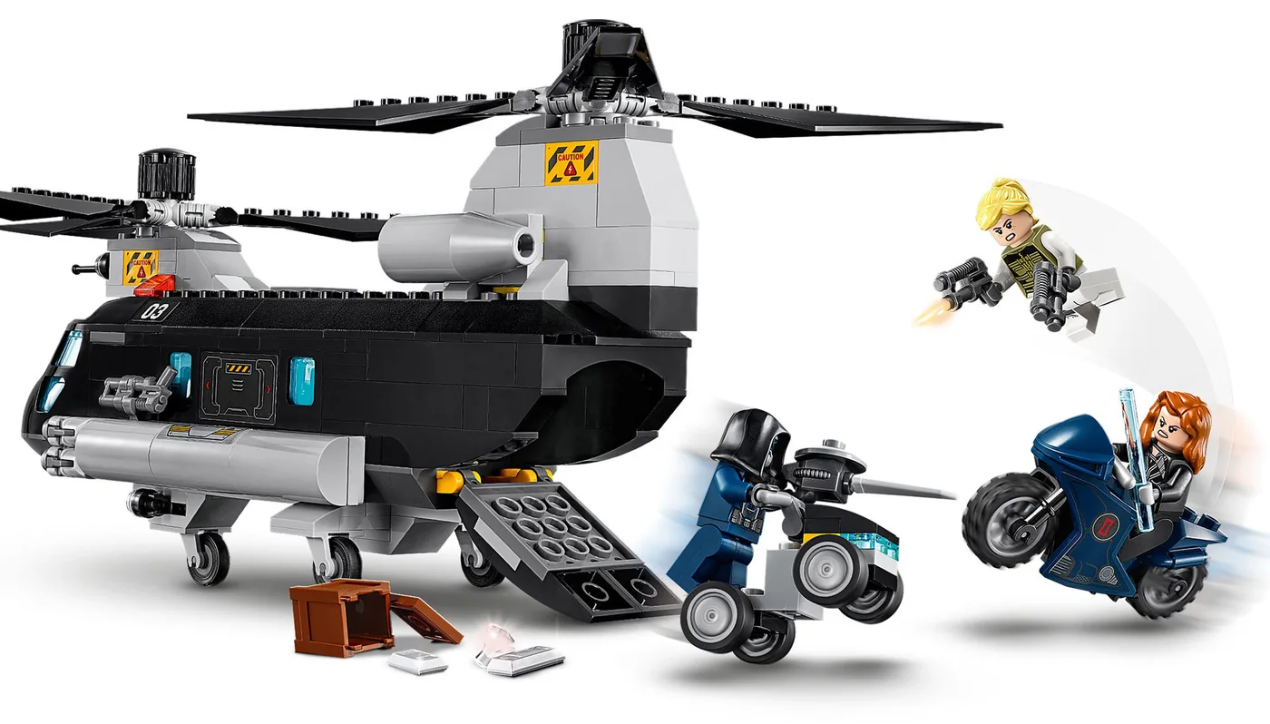 LEGO® Marvel Super Heroes 76162 L’inseguimento in elicottero di Black Widow - vue 4