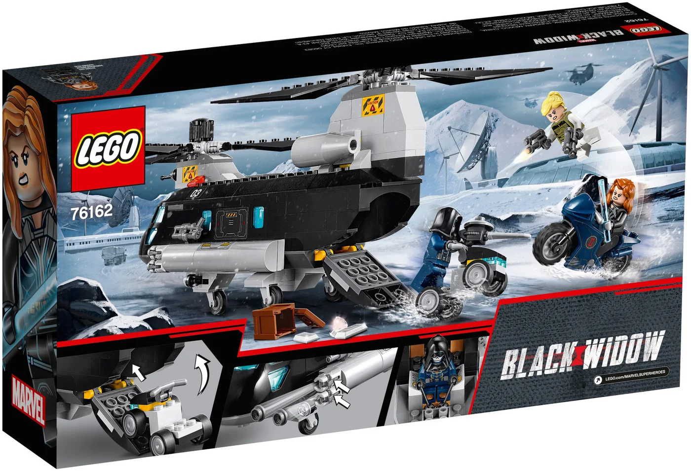 LEGO® Marvel Super Heroes 76162 L’inseguimento in elicottero di Black Widow - vue 9