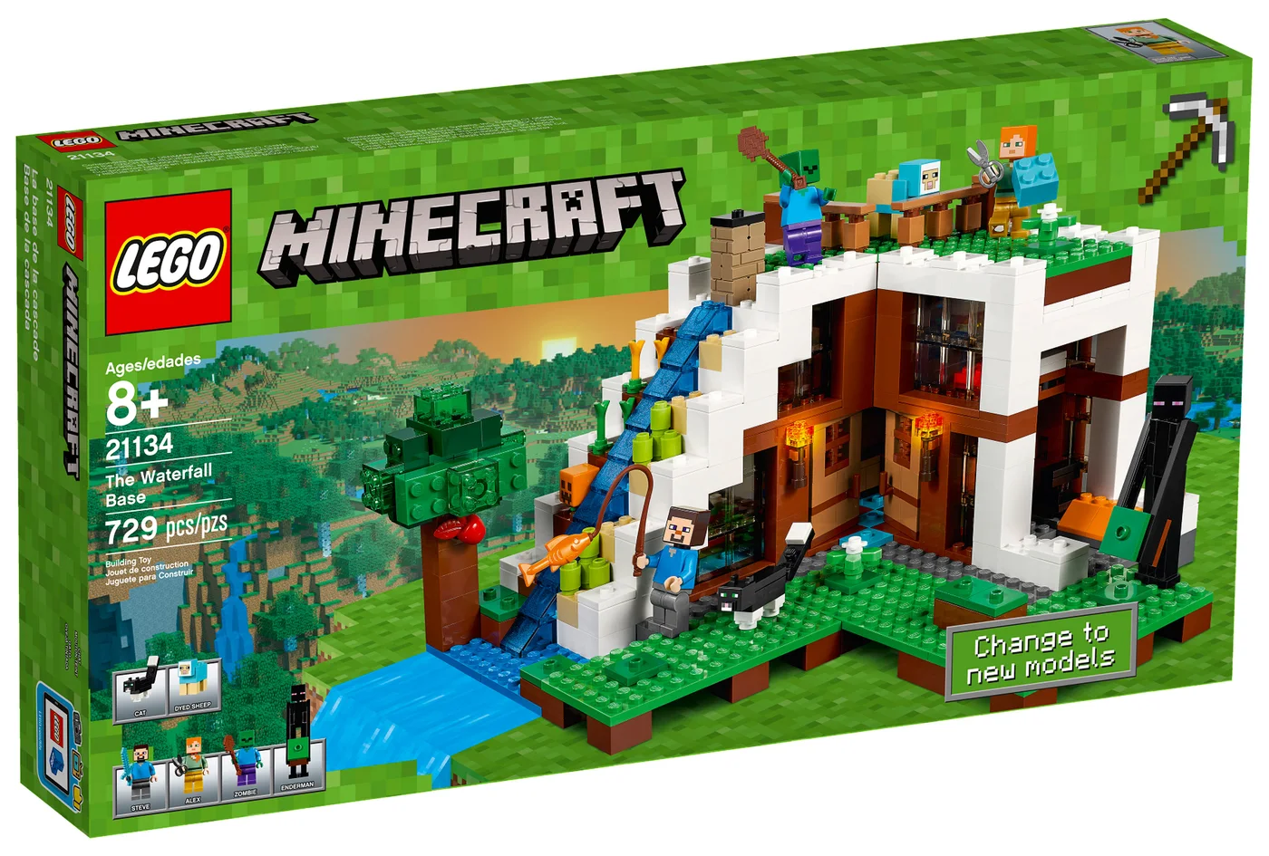 LEGO® Minecraft 21134 La base alla cascata - vue 5