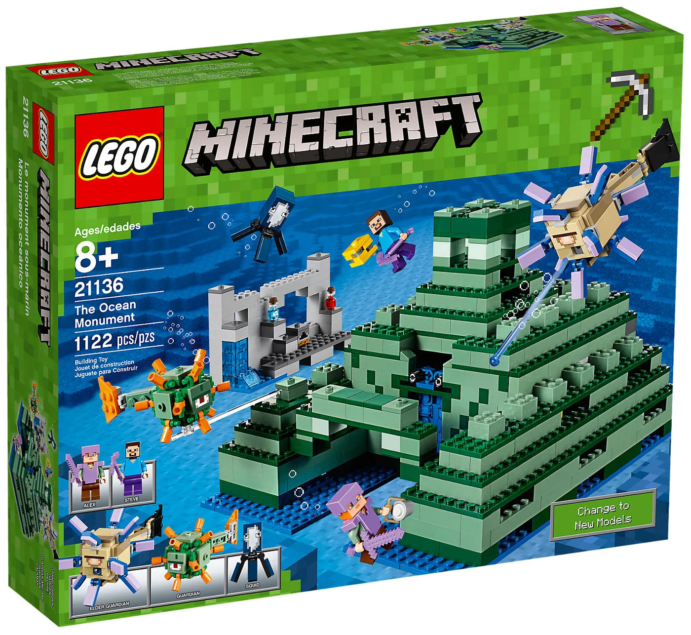 LEGO® Minecraft 21136 Monumento oceanico - vue 2