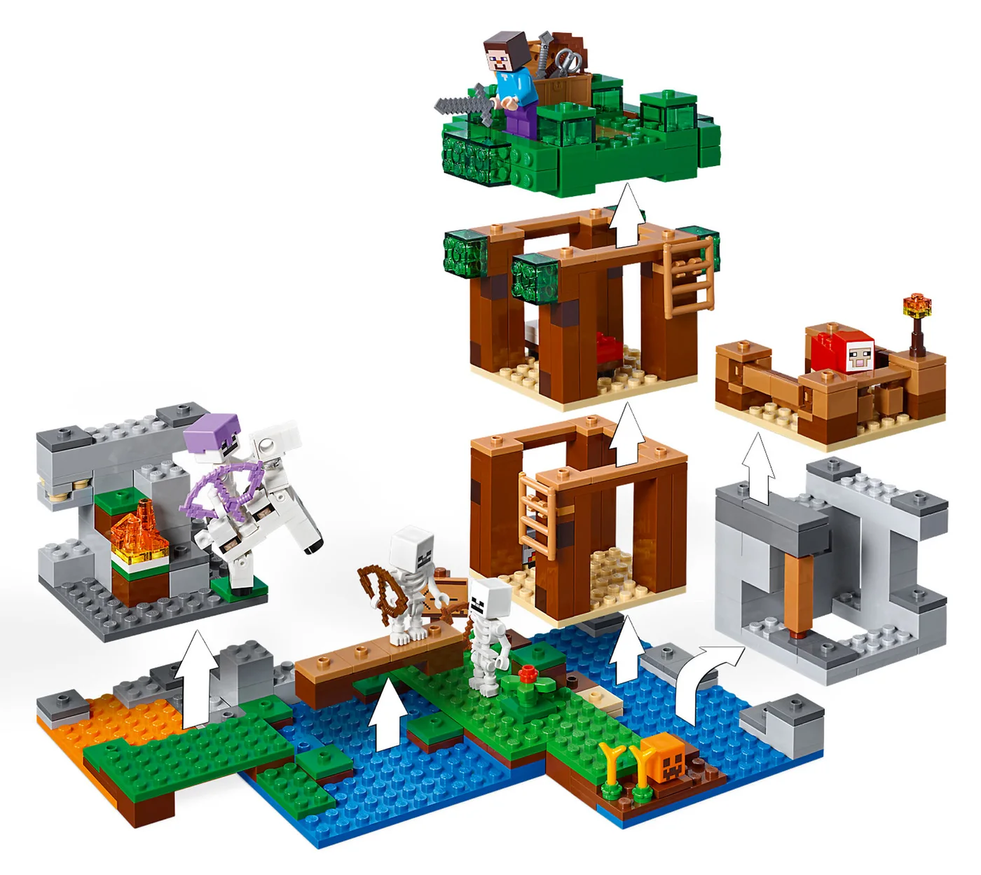 LEGO® Minecraft 21146 L’attacco dello scheletro - vue 5