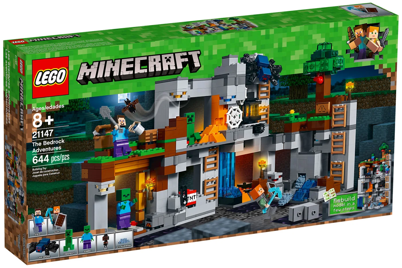 LEGO® Minecraft 21147 Avventure con la Bedrock - vue 2