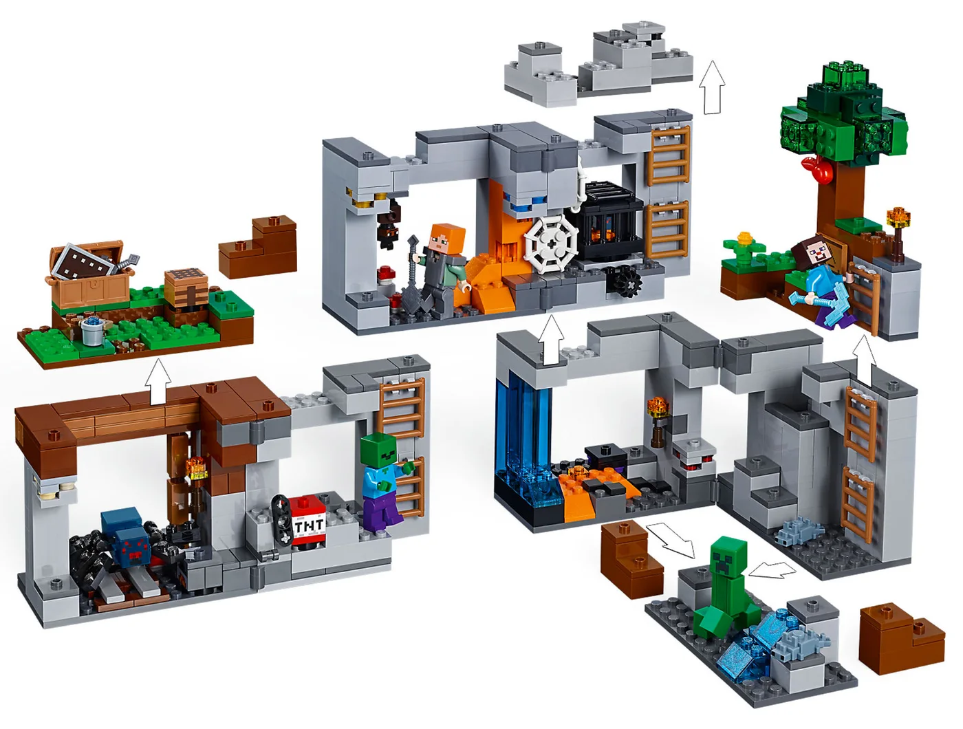 LEGO® Minecraft 21147 Avventure con la Bedrock - vue 5