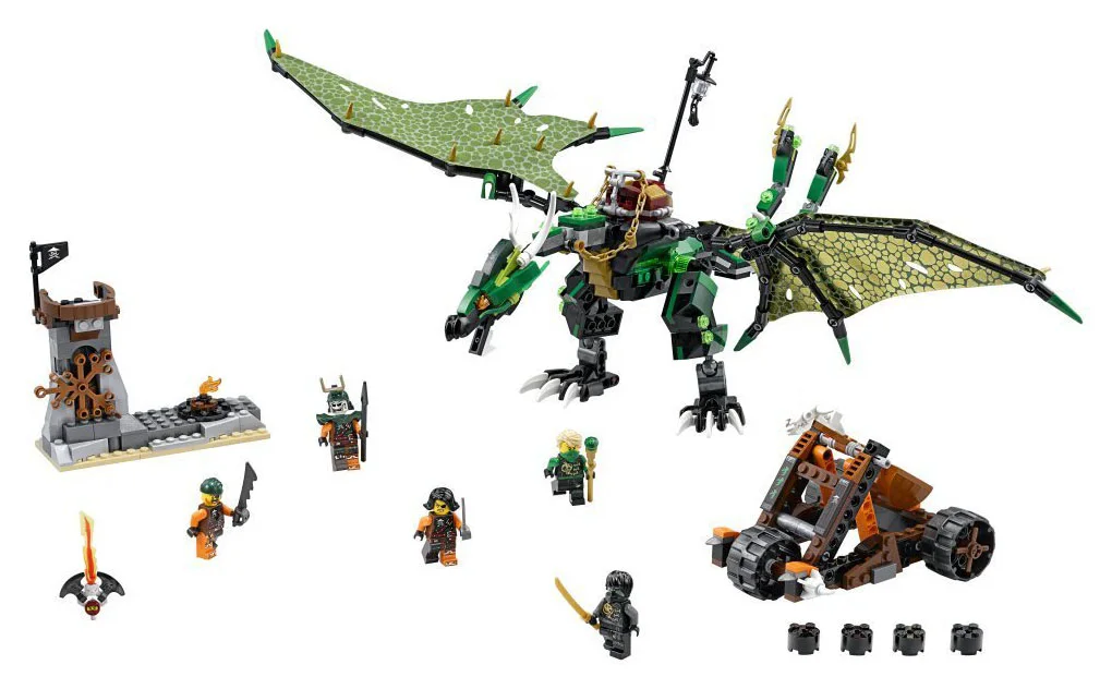 LEGO® Ninjago 70593 Dragone NRG verde - vue 3