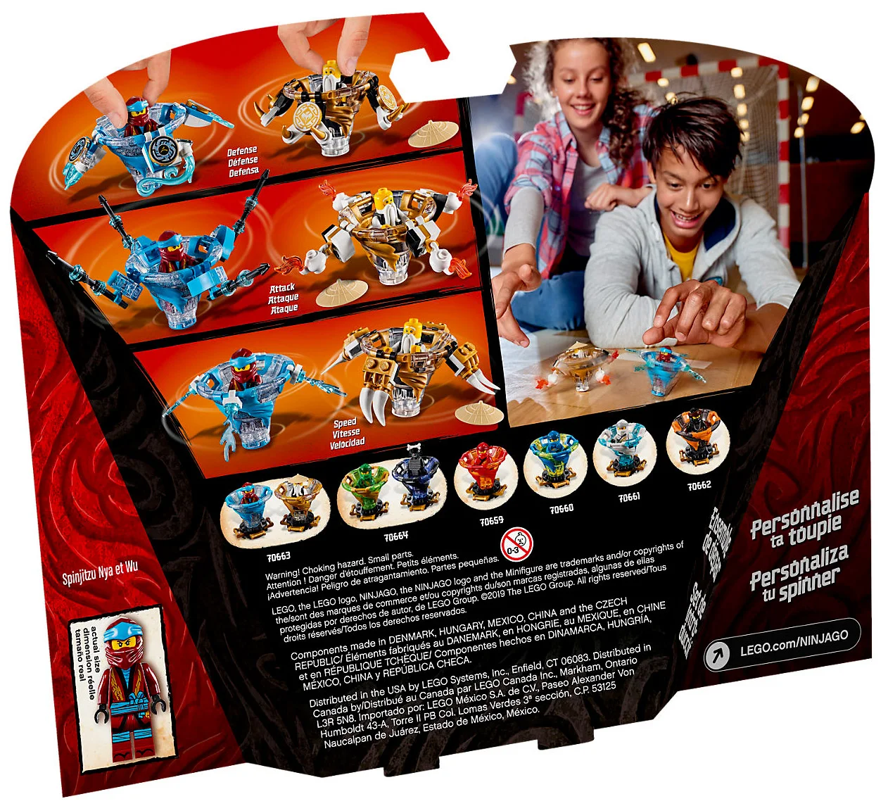 LEGO® Ninjago 70663 Nya e Wu Spinjitzu - vue 2