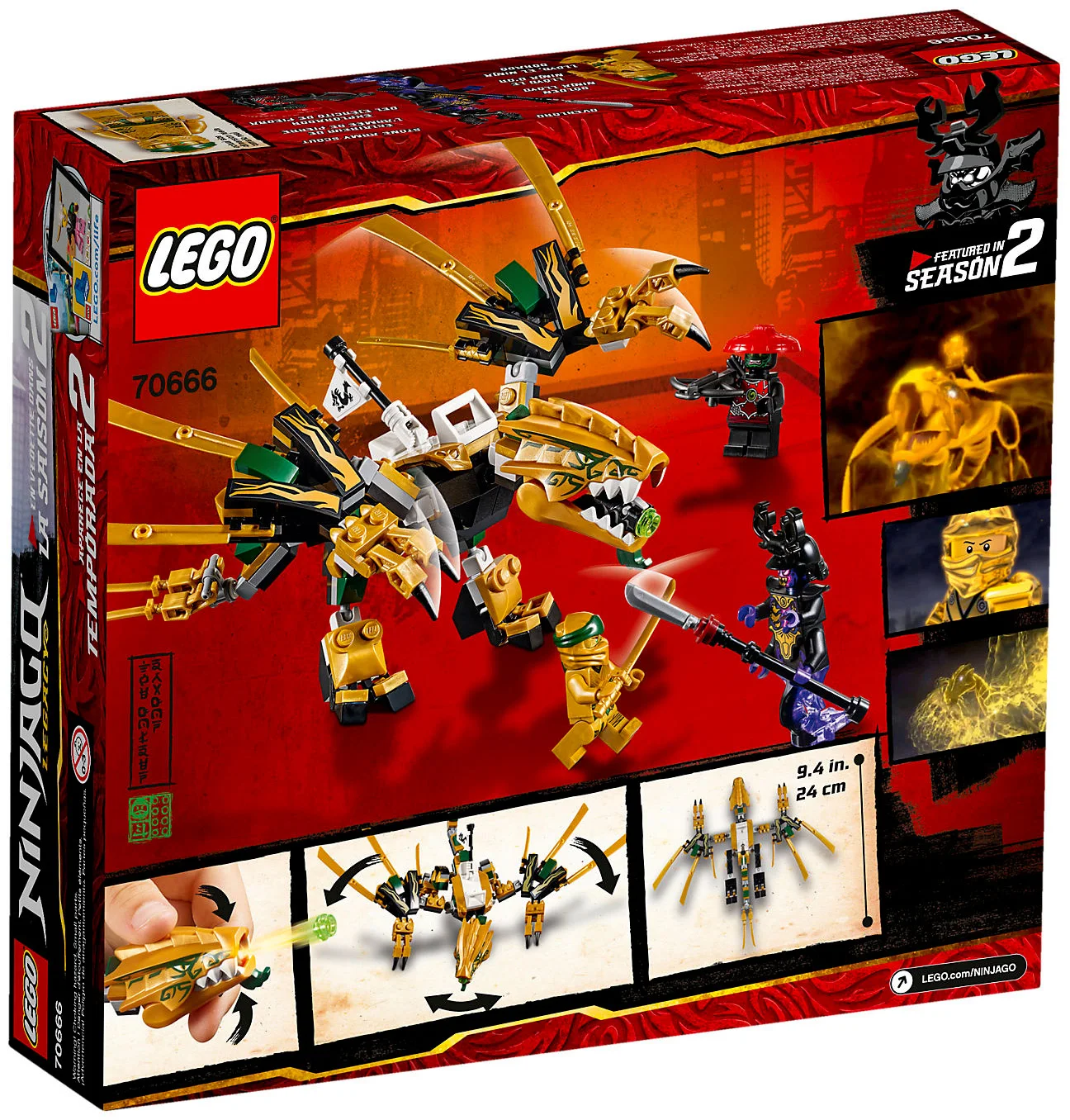 LEGO® Ninjago 70666 Il Dragone d’oro - vue 2