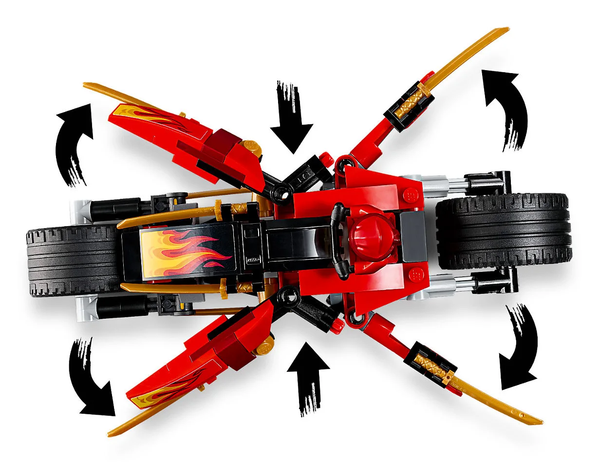 LEGO® Ninjago 70667 Moto-lama di Kai e Moto-neve di Zane - vue 4