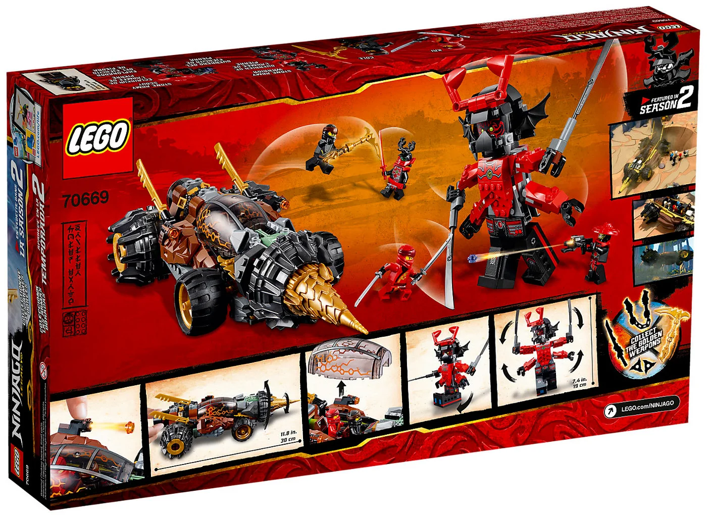 LEGO® Ninjago 70669 La trivellatrice di Cole - vue 2