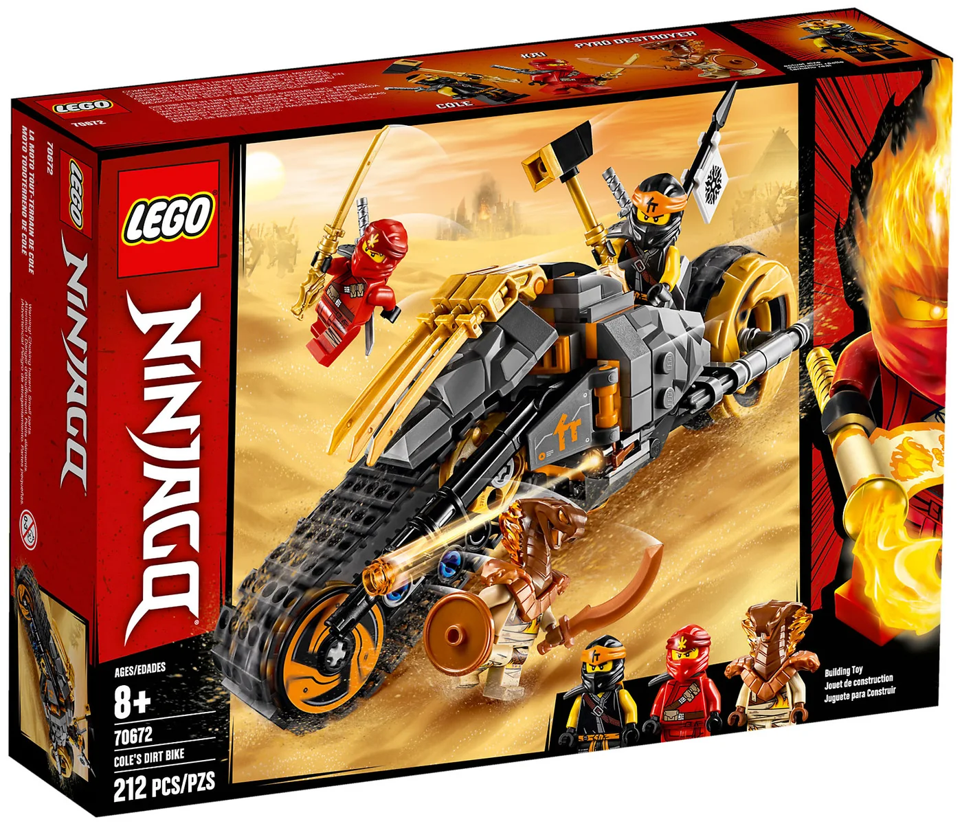 LEGO® Ninjago 70672 La moto da cross di Cole - vue 2