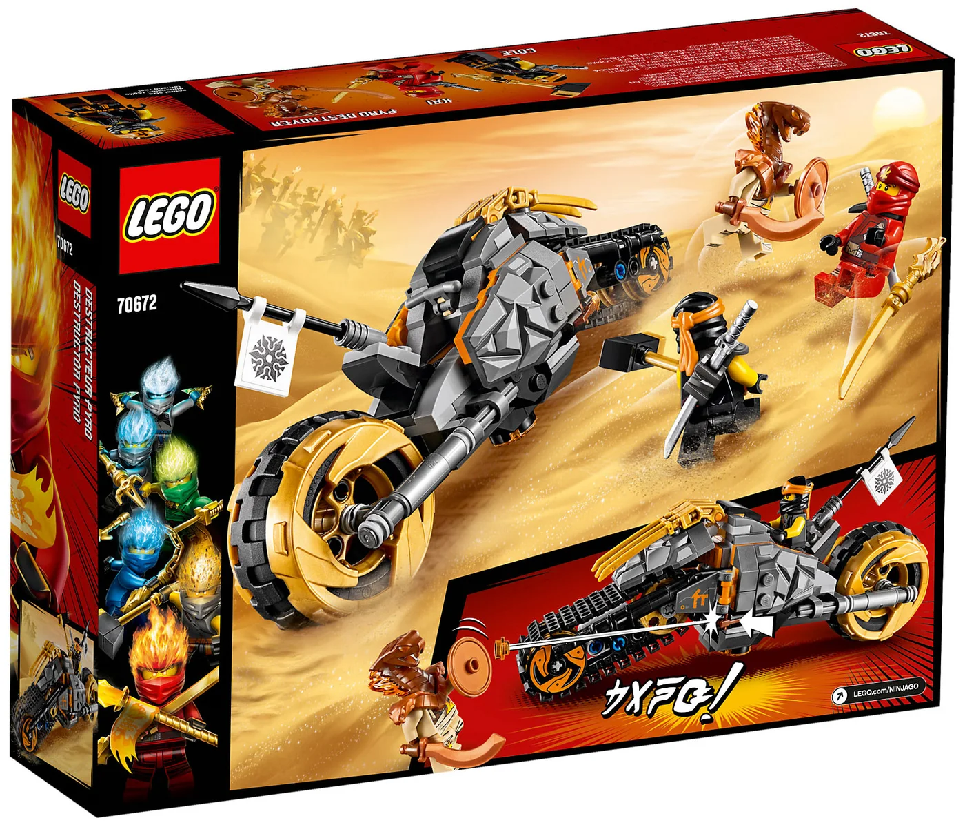 LEGO® Ninjago 70672 La moto da cross di Cole - vue 3