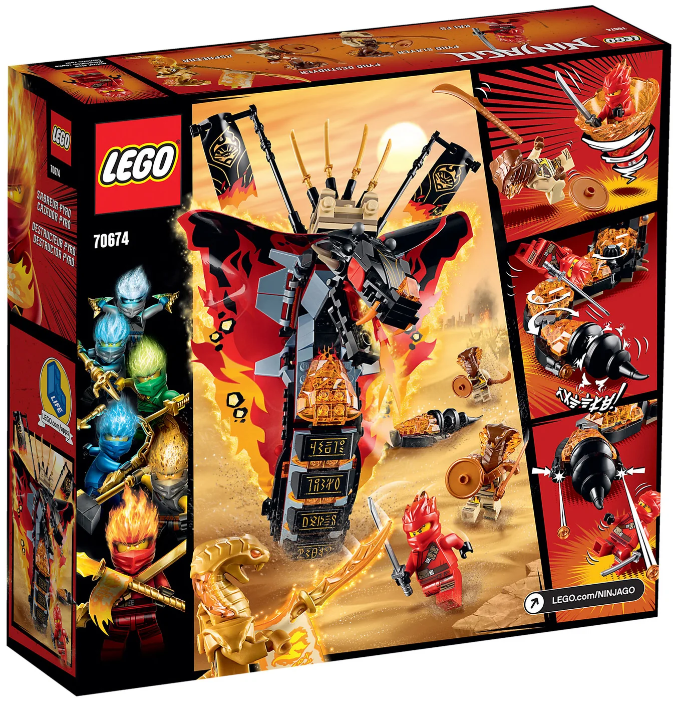 LEGO® Ninjago 70674 Zanna di Fuoco - vue 3