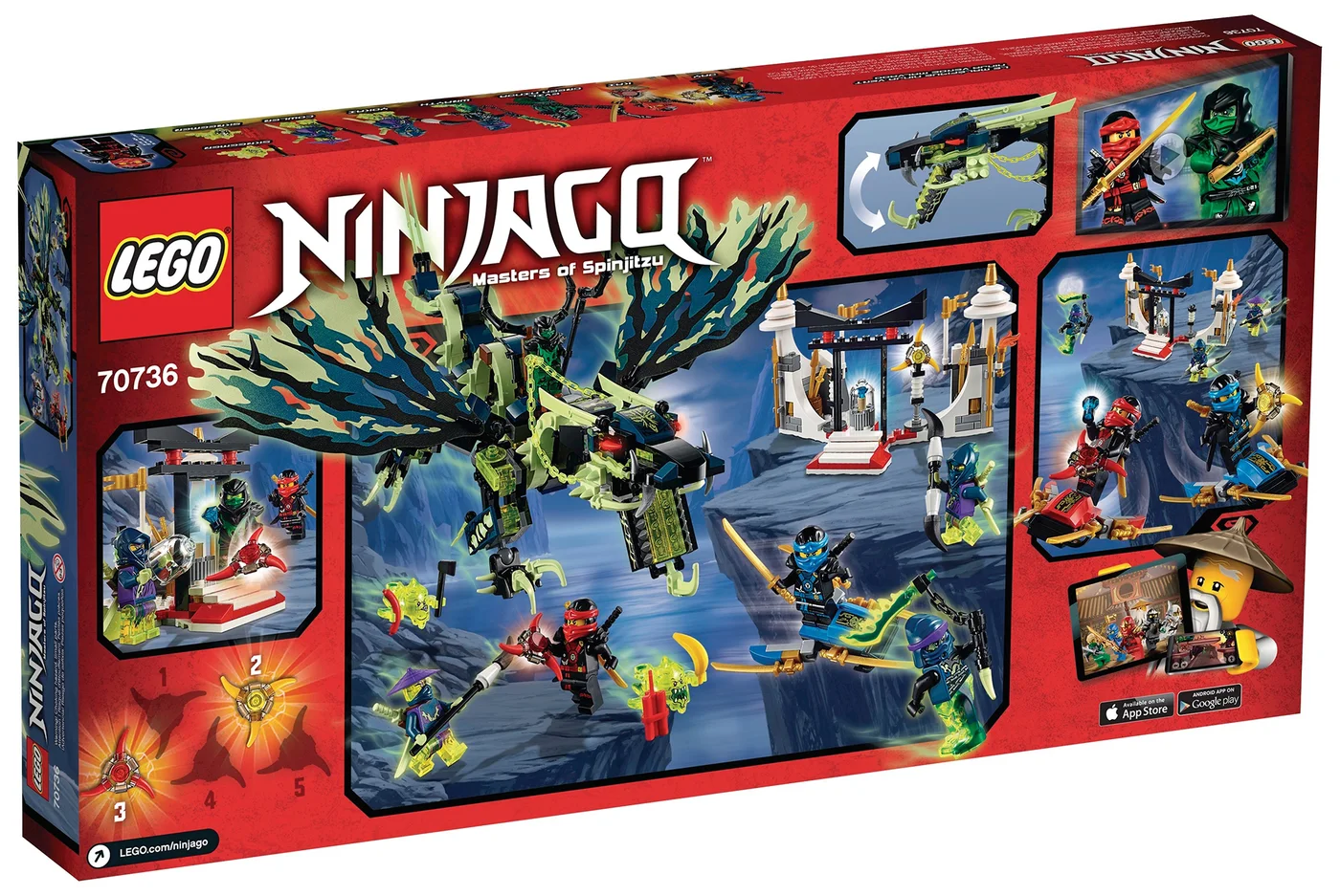LEGO® Ninjago 70736 L’attacco del Dragone Morro - vue 2