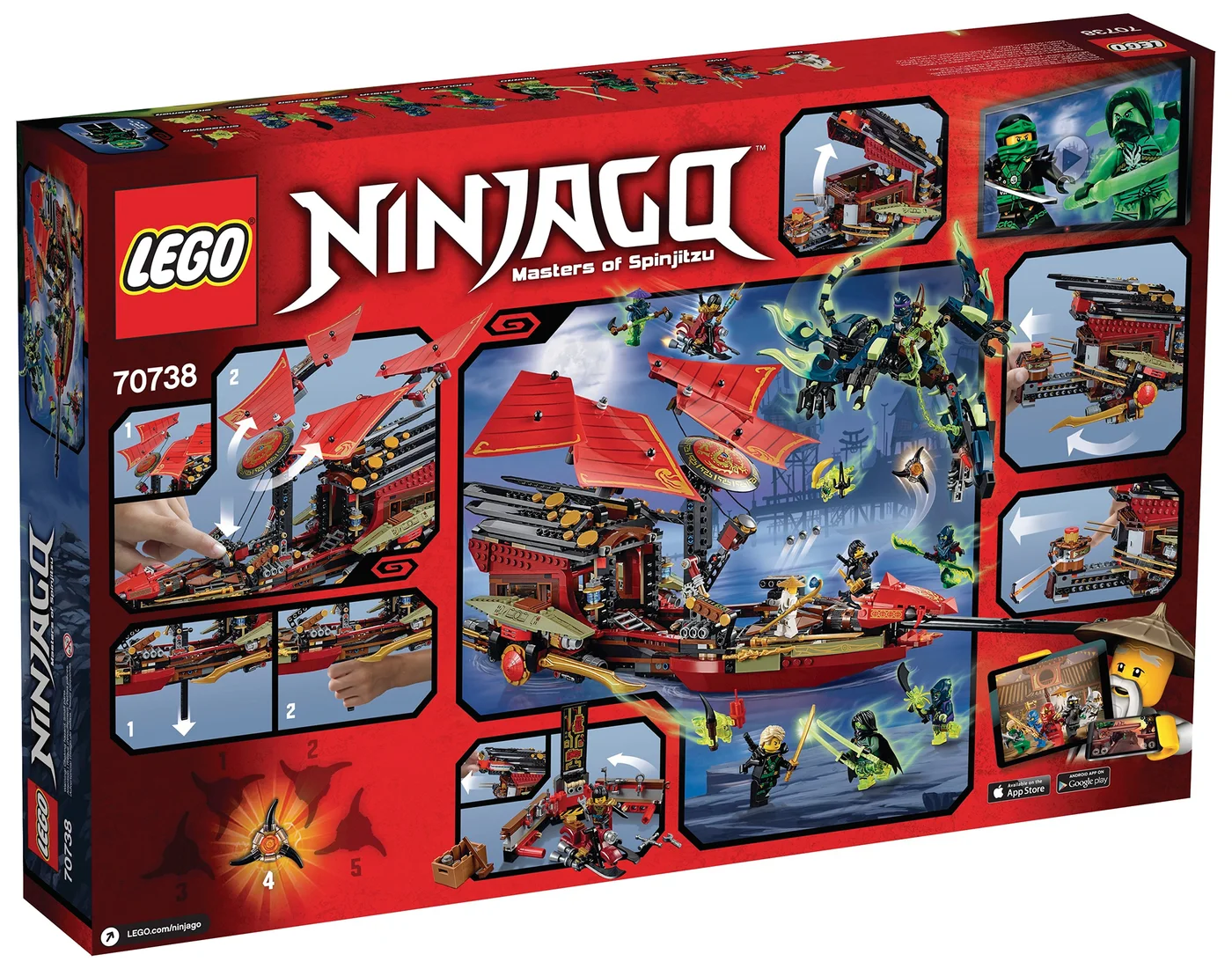 LEGO® Ninjago 70738 Il volo finale del Vascello del Destino - vue 2