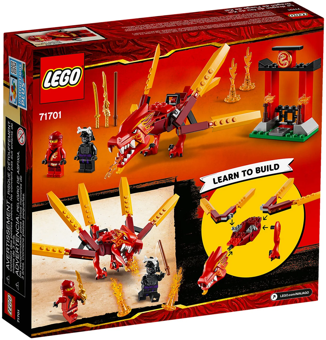 LEGO® Ninjago 71701 Dragone del fuoco di Kai - vue 2