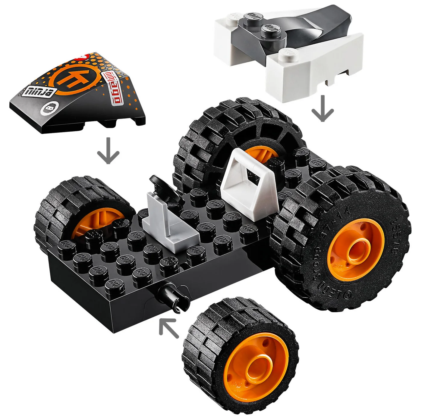 LEGO® Ninjago 71706 Il bolide di Cole - vue 2