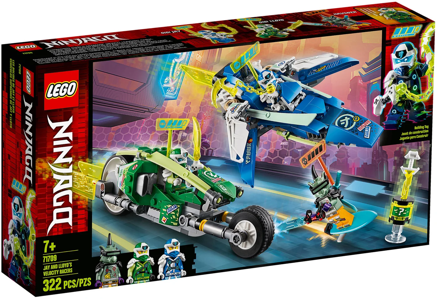 LEGO® Ninjago 71709 I bolidi di velocità di Jay e Lloyd - vue 2