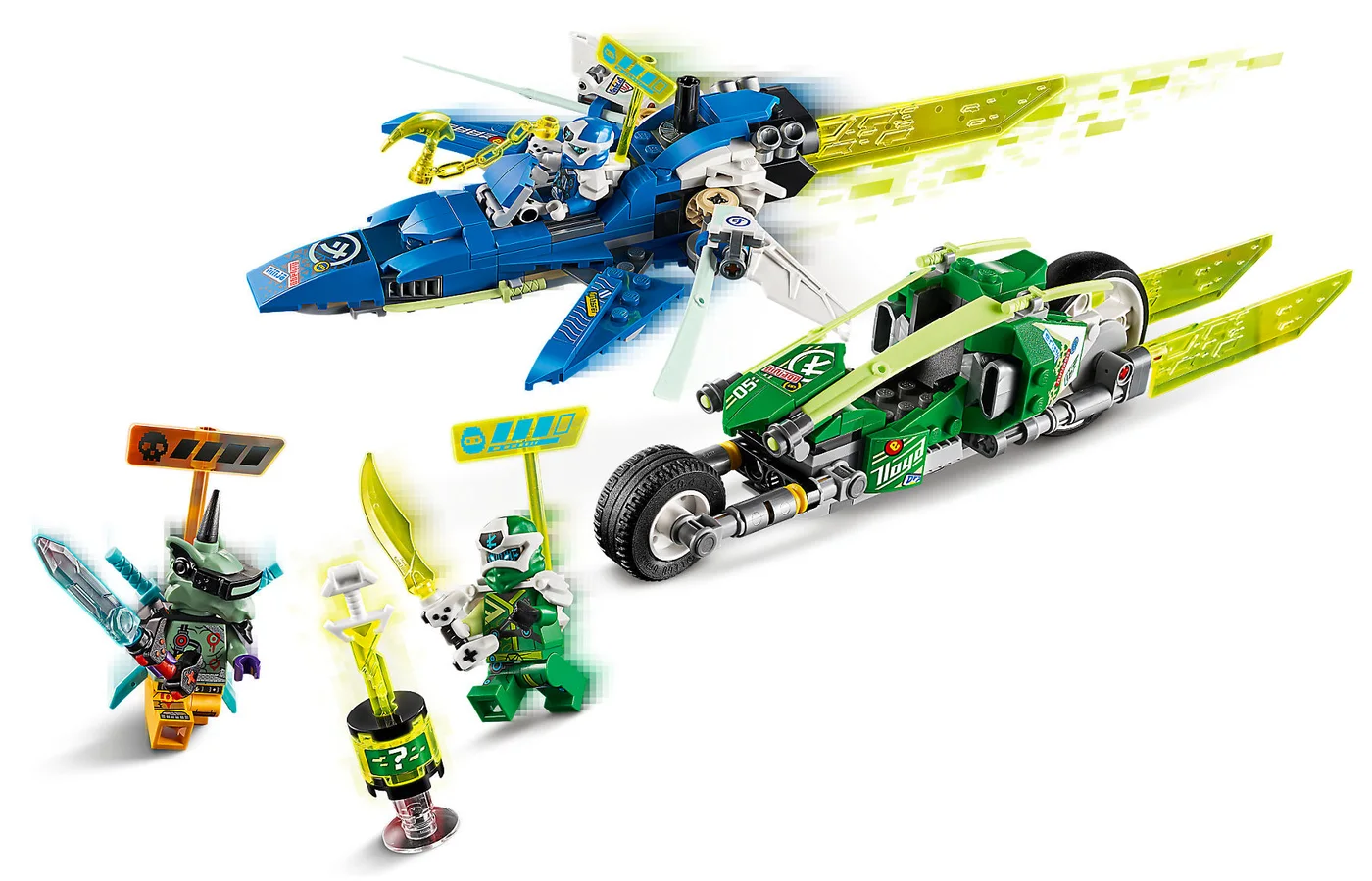 LEGO® Ninjago 71709 I bolidi di velocità di Jay e Lloyd - vue 4