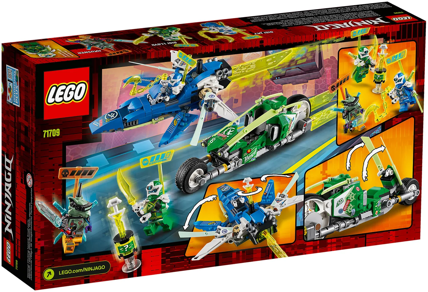LEGO® Ninjago 71709 I bolidi di velocità di Jay e Lloyd - vue 5