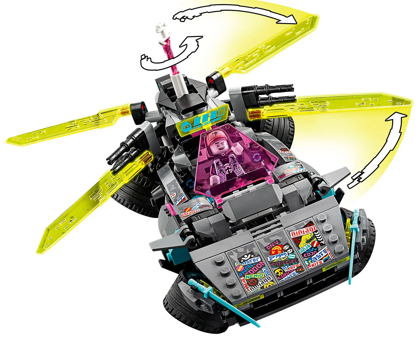 LEGO® Ninjago 71710 La Macchina – Tuner dei Ninja - vue 6