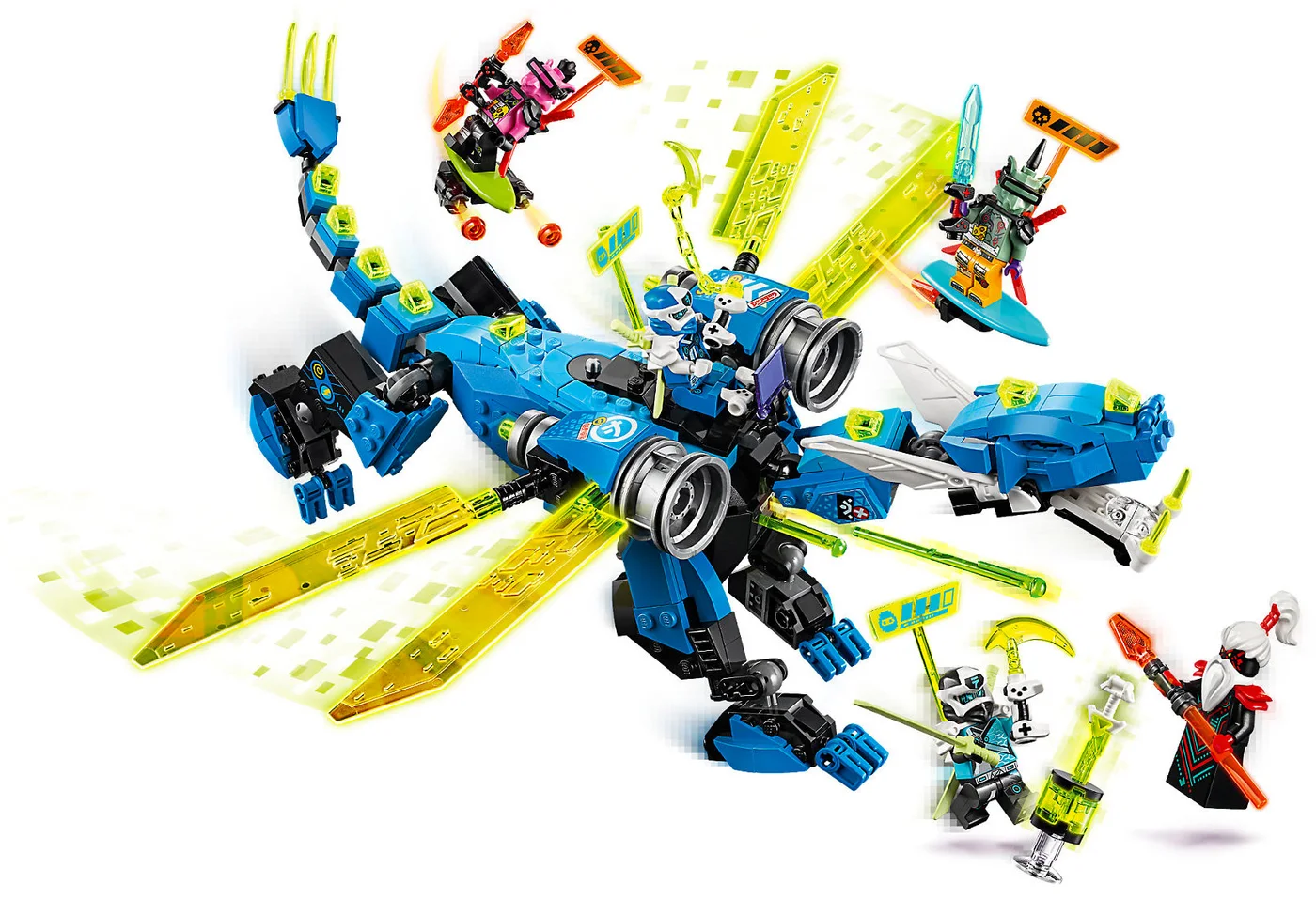 LEGO® Ninjago 71711 Il cyber-dragone di Jay - vue 3