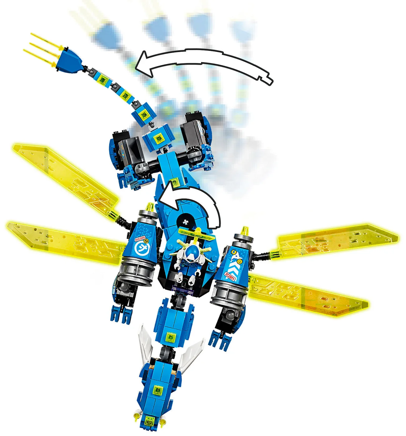 LEGO® Ninjago 71711 Il cyber-dragone di Jay - vue 7