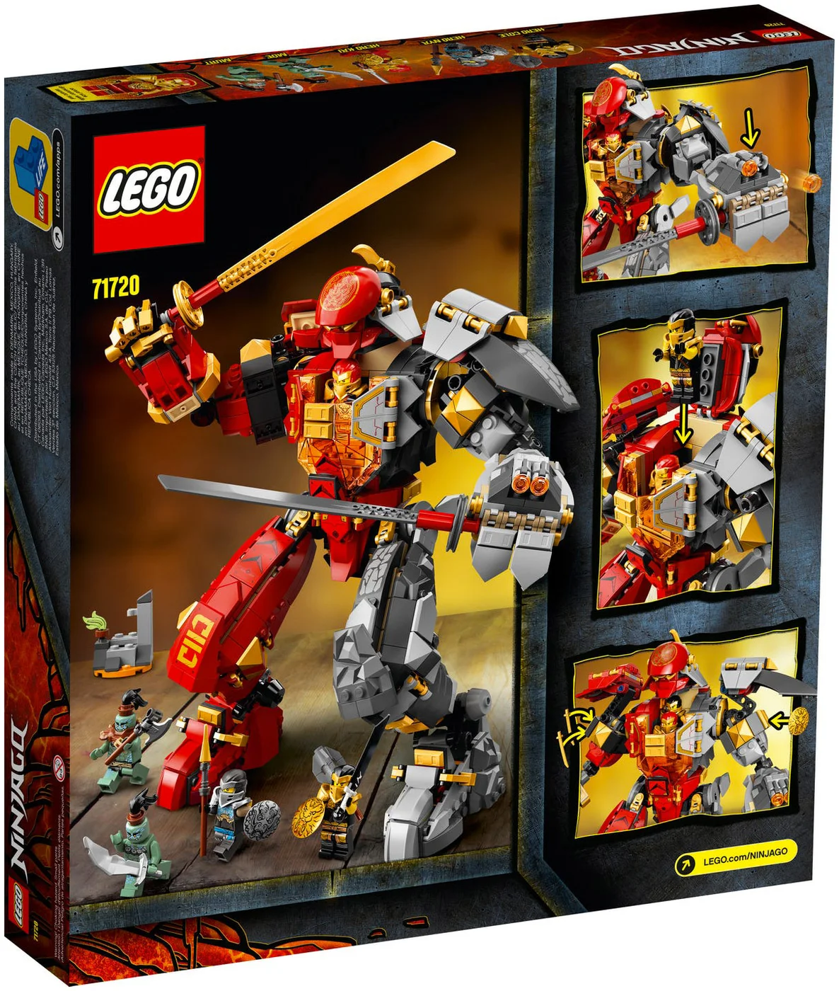 LEGO® Ninjago 71720 Mech Pietra-Fuoco - vue 2