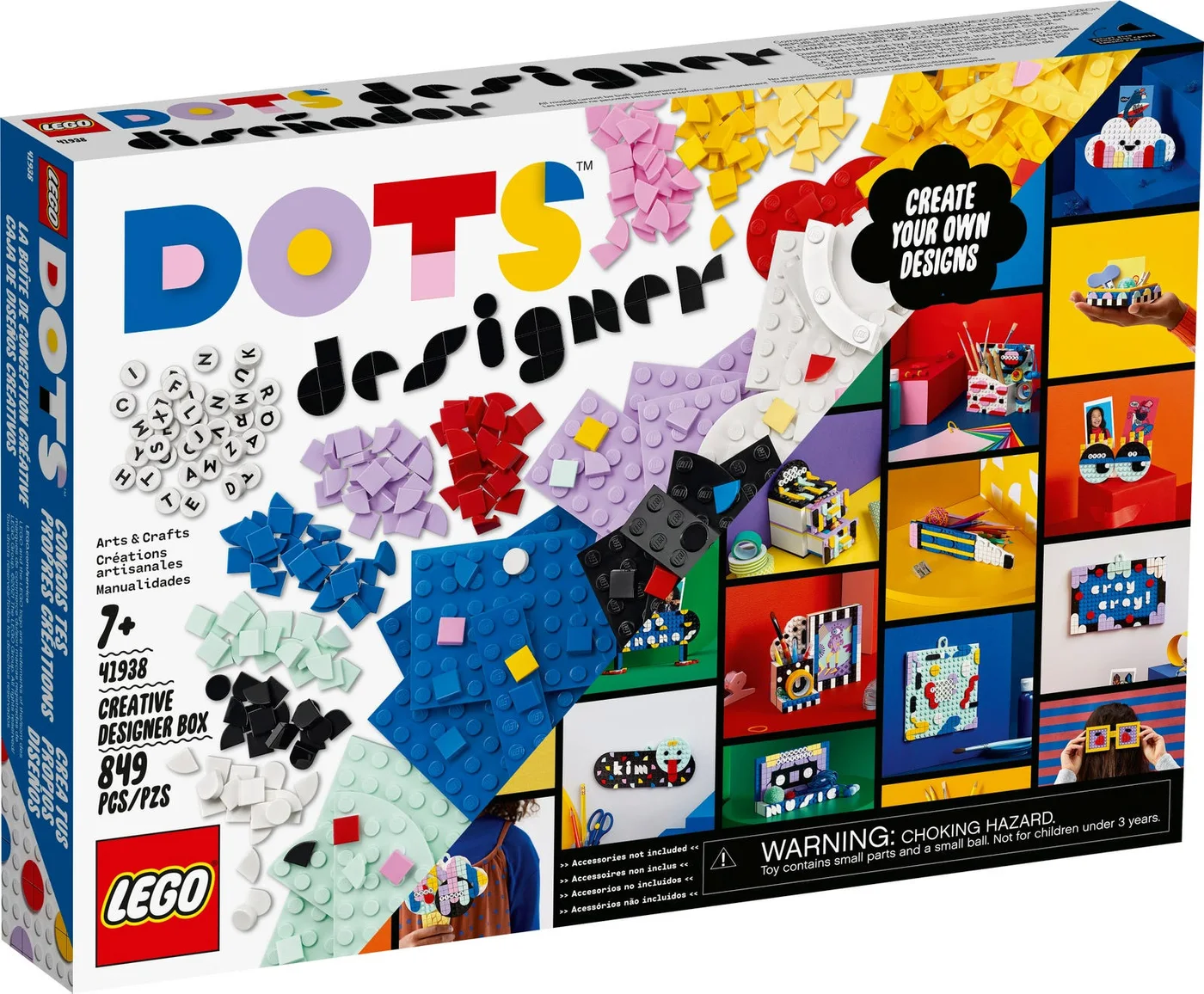 LEGO® DOTS 41938 Designer Box Creativa - vue 3
