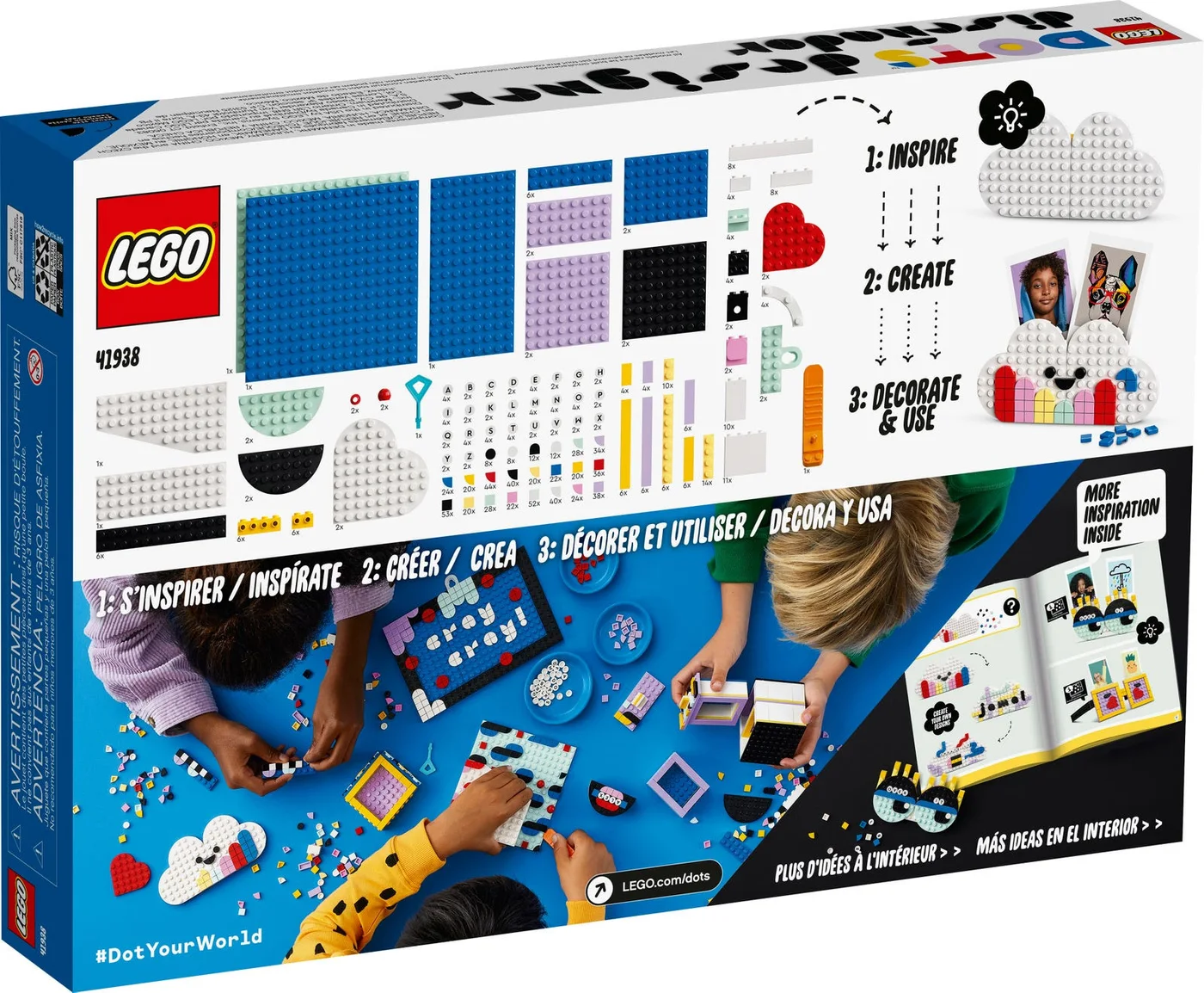 LEGO® DOTS 41938 Designer Box Creativa - vue 6