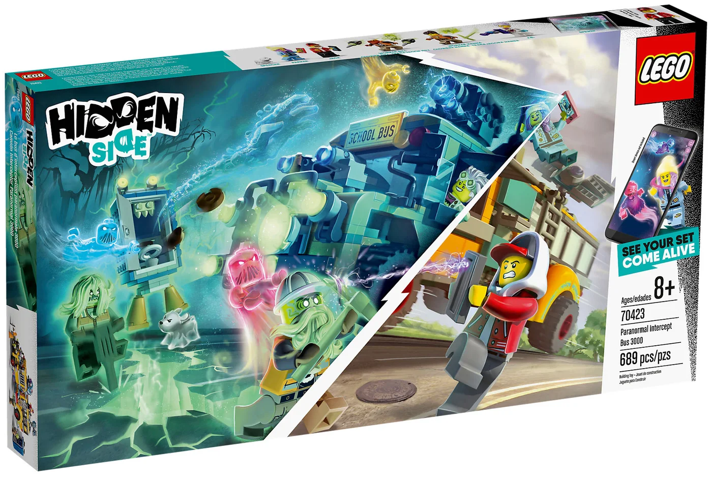 LEGO® Hidden Side 70423 Autobus di Intercettazione Paranormale 3000 - vue 2