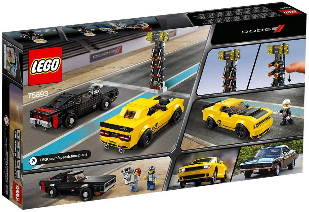LEGO® Speed Champions 75893 2018 Dodge Challenger SRT Demon e 1970 Dodge Charger R/T - vue 2