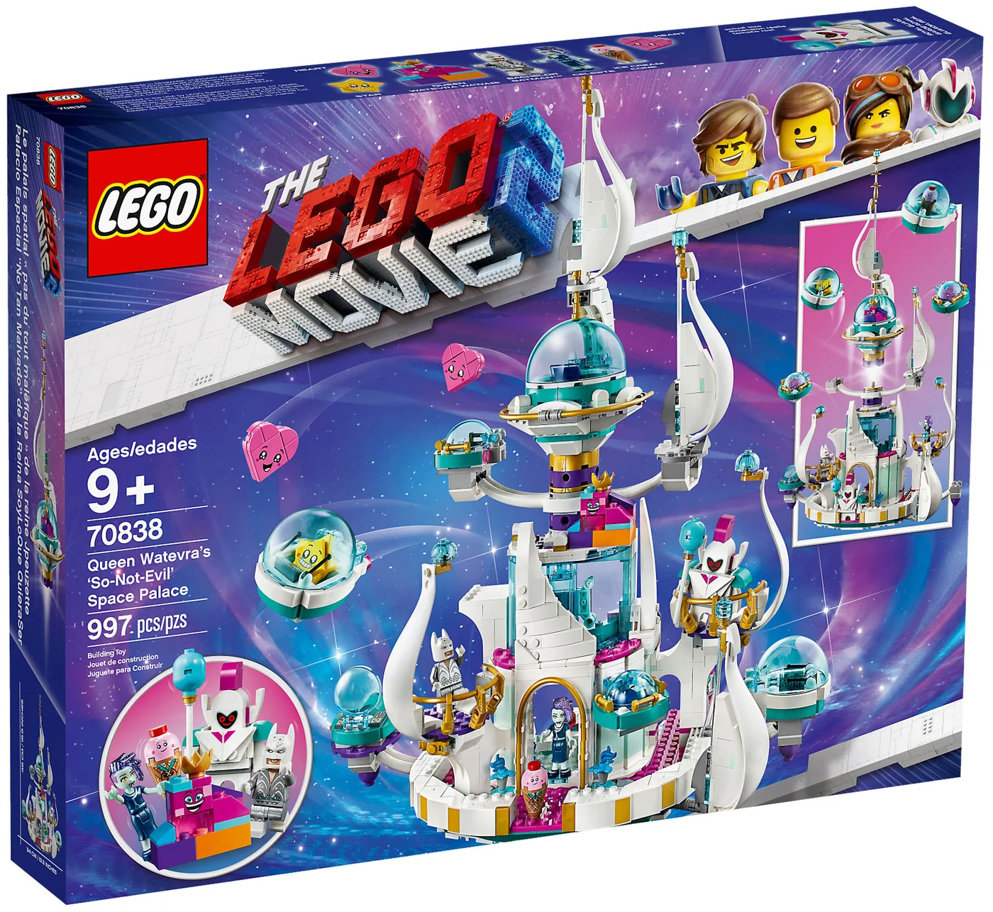 The LEGO® Movie 70838 Regina Wello Ke Wuoglio e il Palazzo Spaziale Mezzo malvagio - vue 3