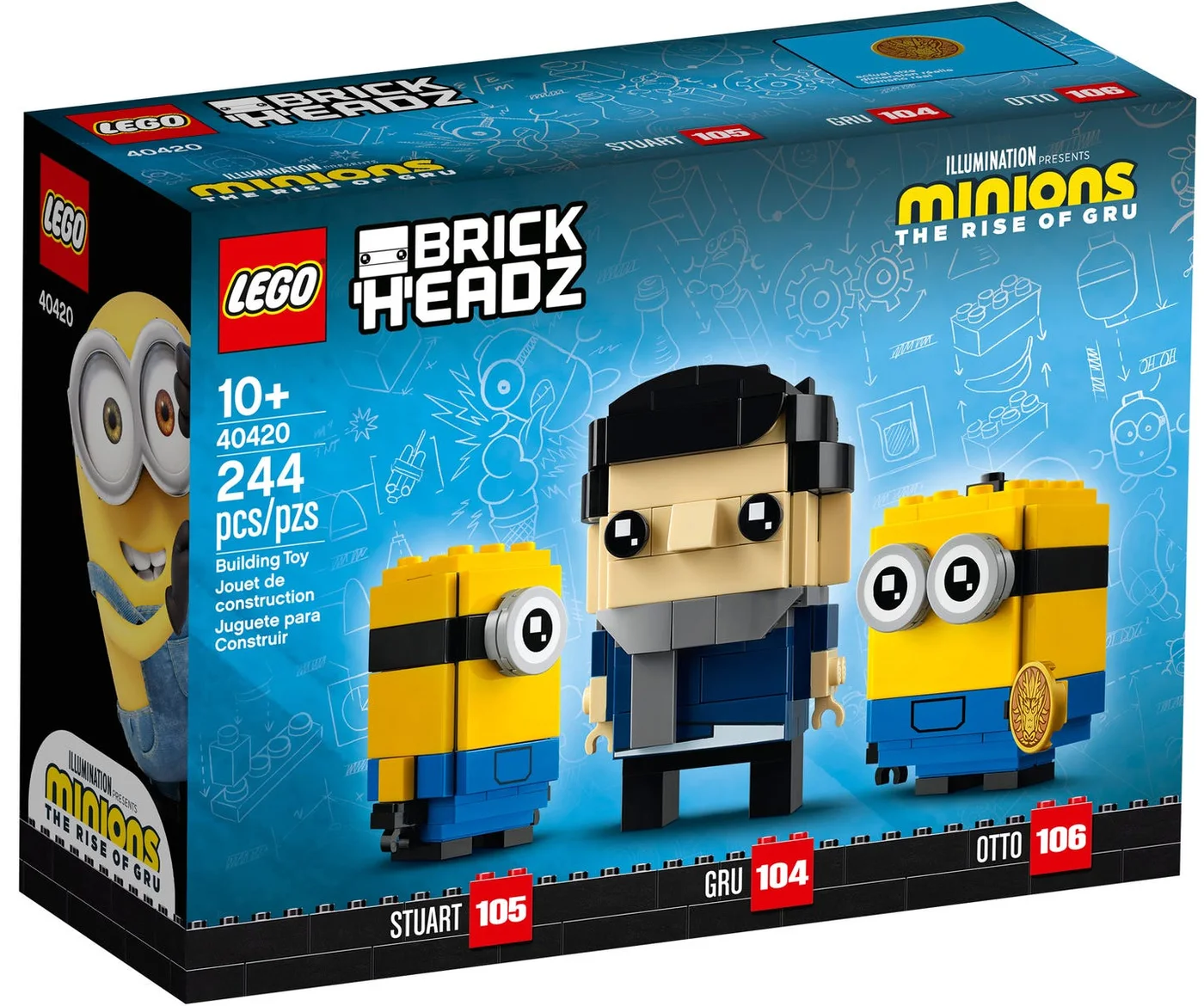 LEGO® BrickHeadz 40420 Gru, Stuart e Otto - vue 2