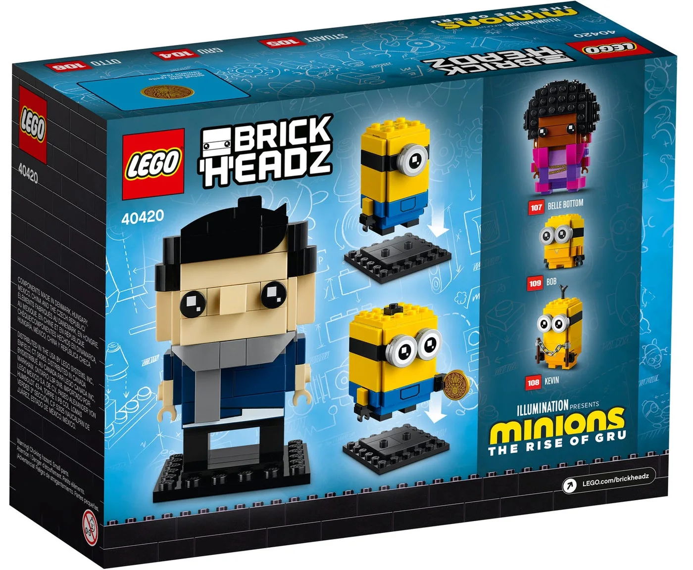 LEGO® BrickHeadz 40420 Gru, Stuart e Otto - vue 5