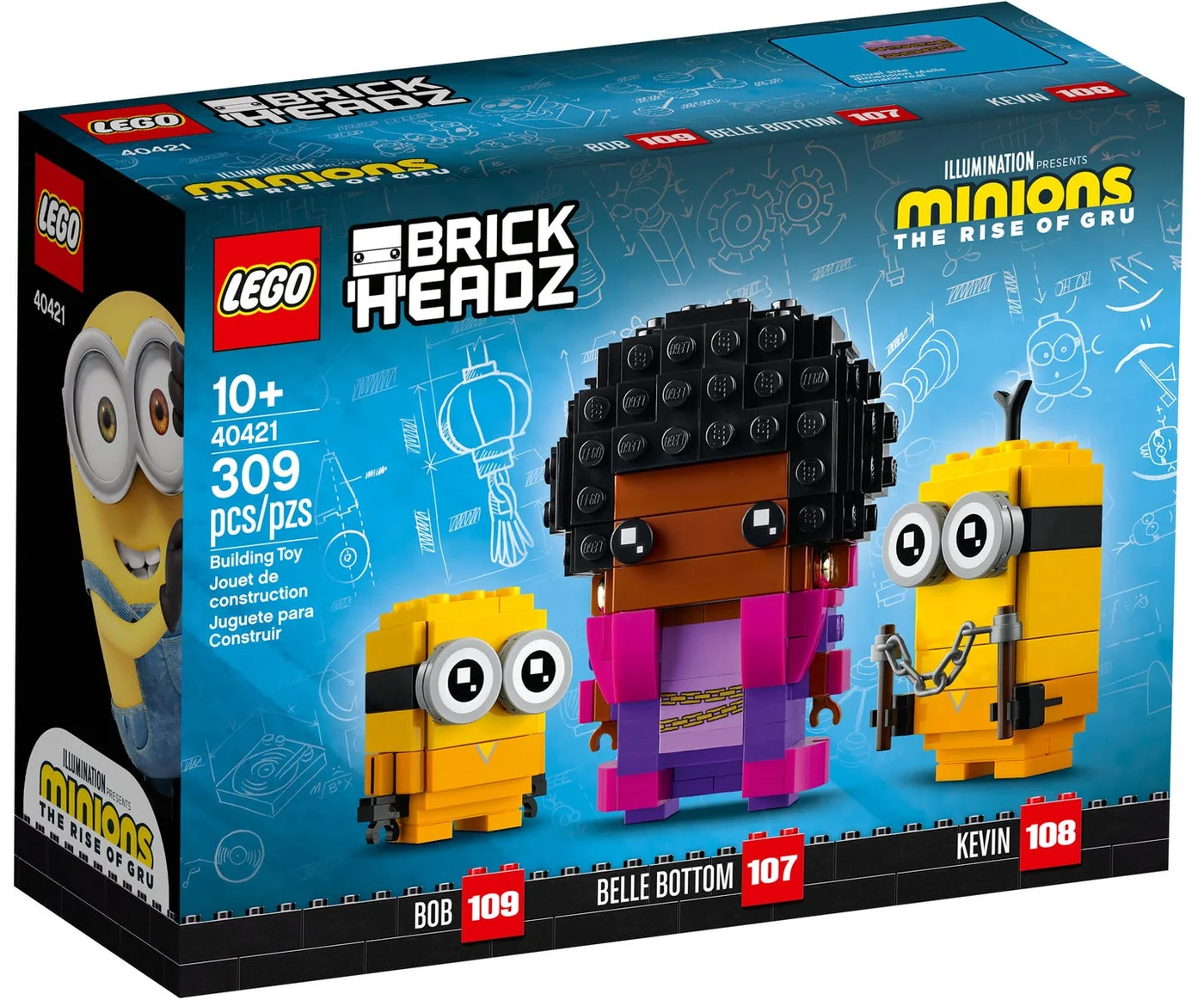 LEGO® BrickHeadz 40421 Belle Bottom, Bob e Kevin - vue 4