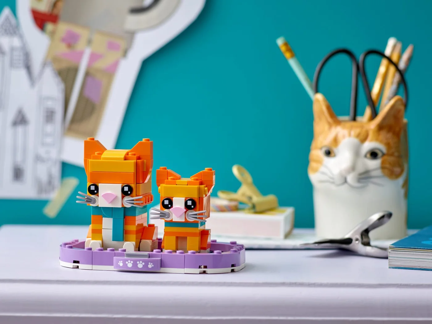 LEGO® BrickHeadz 40480 Gatto soriano - vue 3