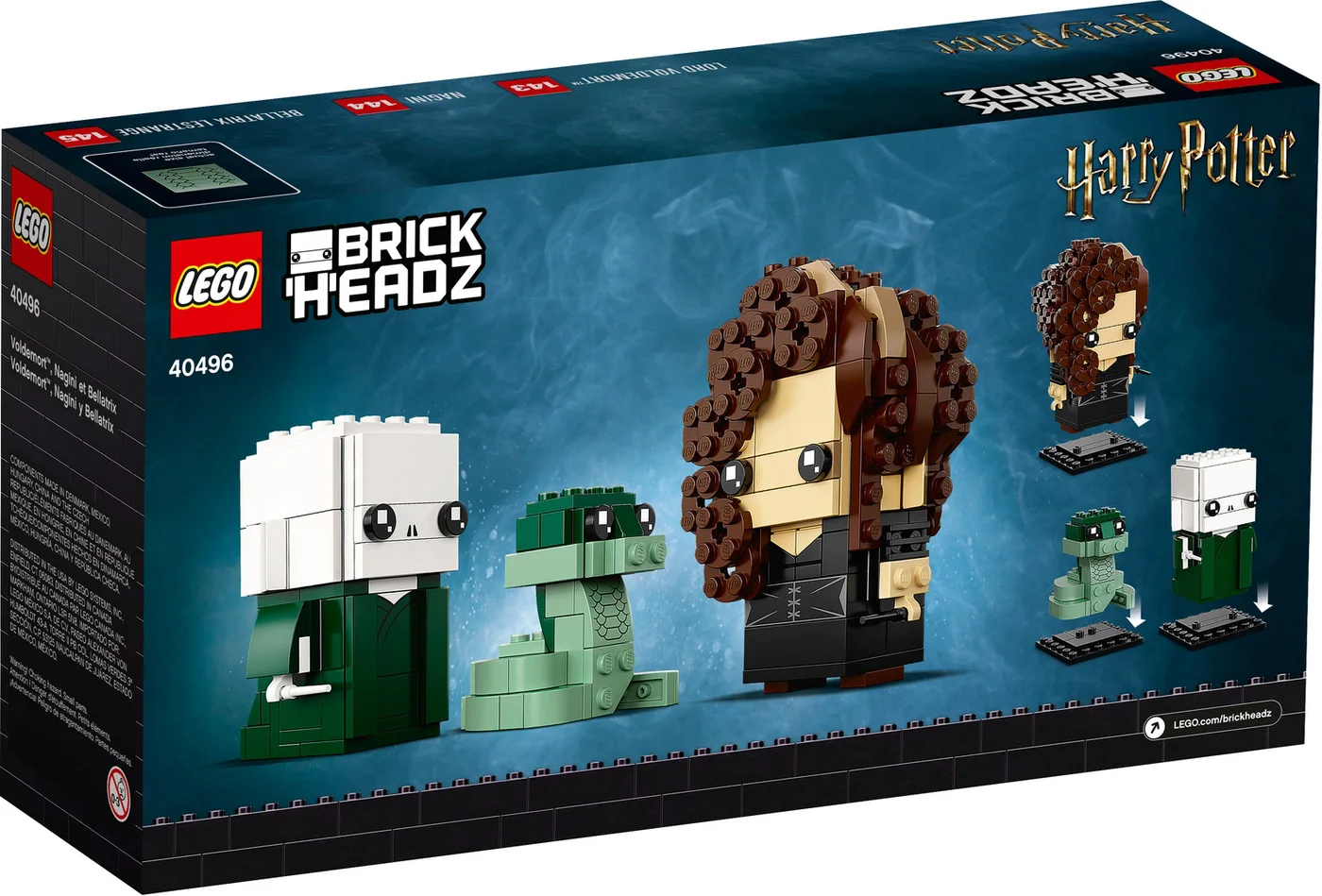 LEGO® BrickHeadz 40496 Voldemort, Nagini e Bellatrix - vue 3