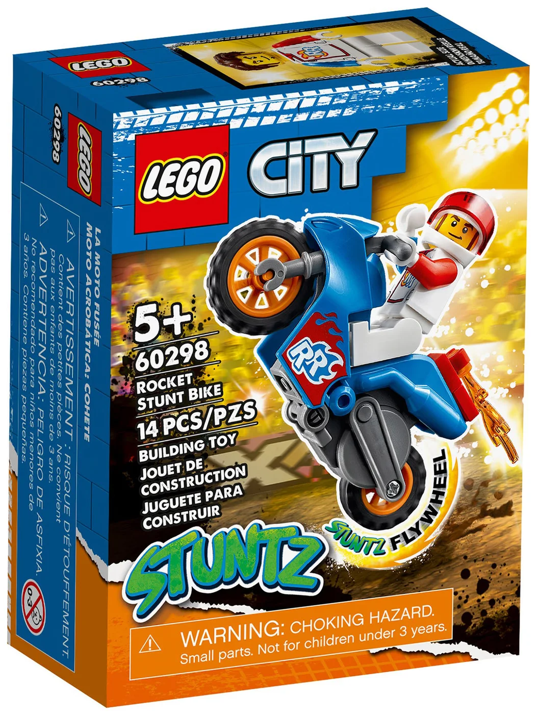 LEGO® City 60298 Stunt Bike razzo - vue 2