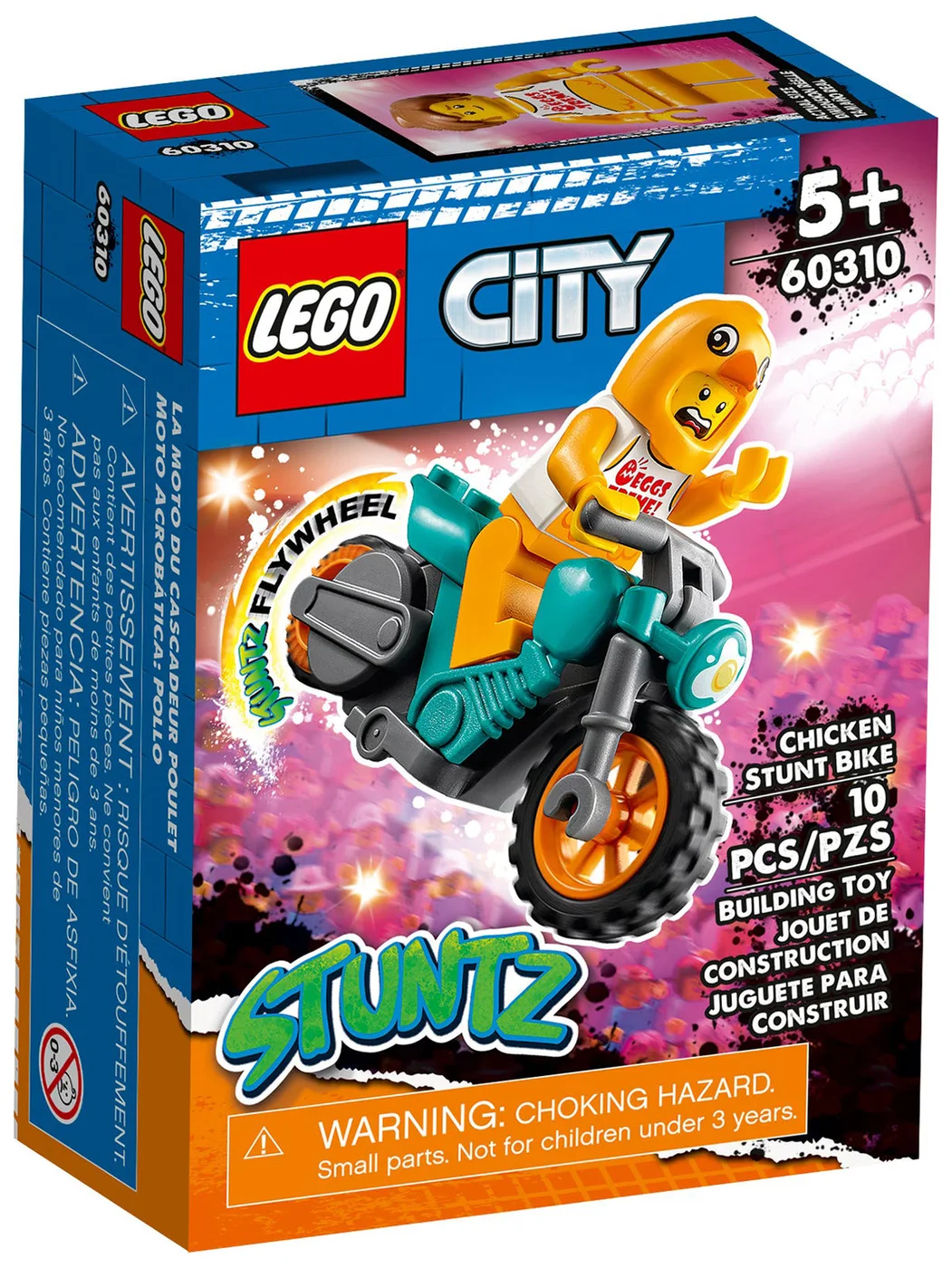 LEGO® City 60310 Stunt Bike della gallina - vue 3